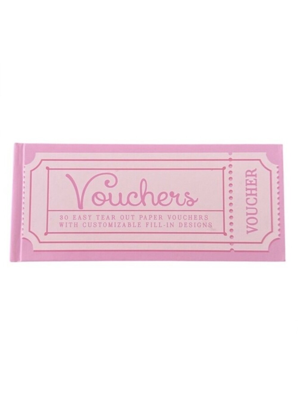 (RA) Blank Fill-In Voucher Book 30 Tear-Out Custom Tickets Coupons Gift Reward